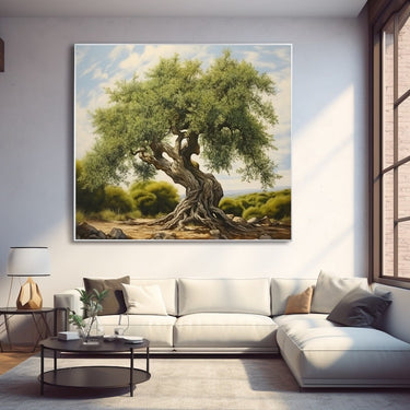 Tableau Peinture Arbre Olivier
